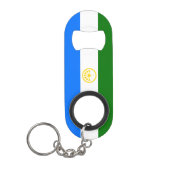 Patriottische vlag van Bashkortostan Mini Flessenopener (Voorkant)
