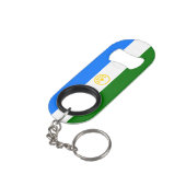 Patriottische vlag van Bashkortostan Mini Flessenopener (Achterkant Gekanteld)