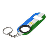 Patriottische vlag van Bashkortostan Mini Flessenopener (Voorkant Gekanteld)