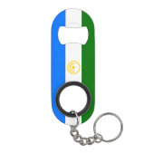 Patriottische vlag van Bashkortostan Mini Flessenopener (Achterkant)