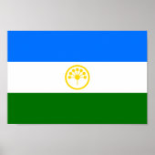 Patriottische vlag van Bashkortostan Poster (Voorkant)
