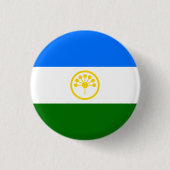 Patriottische vlag van Bashkortostan Ronde Button 3,2 Cm (Voorkant)