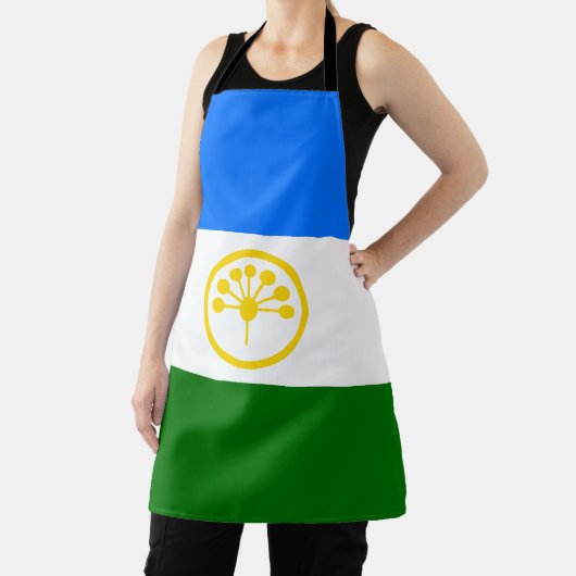 Patriottische vlag van Bashkortostan Schort (Insitu)