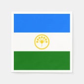 Patriottische vlag van Bashkortostan Servet (Voorkant)