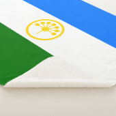 Patriottische vlag van Bashkortostan Sherpa Deken (3/4)