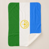 Patriottische vlag van Bashkortostan Sherpa Deken (Voorkant)