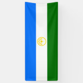 Patriottische vlag van Bashkortostan Spandoek (Verticaal)