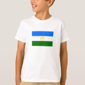 Patriottische vlag van Bashkortostan T-shirt (Voorkant)