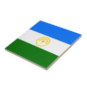 Patriottische vlag van Bashkortostan Tegeltje (Zijkant)