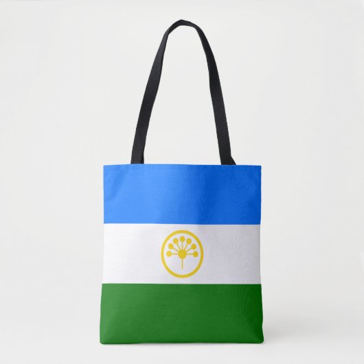 Patriottische vlag van Bashkortostan Tote Bag (Voorkant)