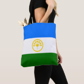 Patriottische vlag van Bashkortostan Tote Bag (Dichtbij)