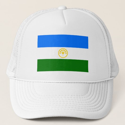 Patriottische vlag van Bashkortostan Trucker Pet (Voorkant)