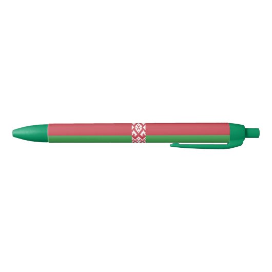 Patriottische vlag van Belarus Blauwe Inkt Pen (Bodem)