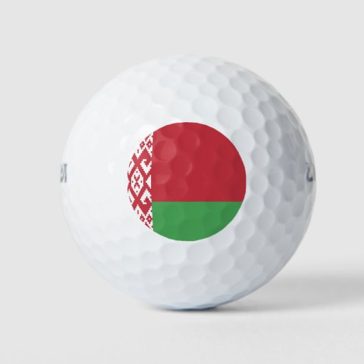 Patriottische vlag van Belarus Golfballen (Voorkant)