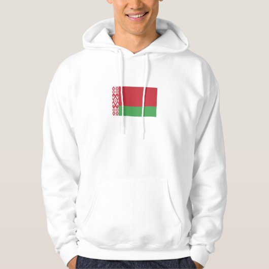 Patriottische vlag van Belarus Hoodie (Voorkant)