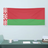Patriottische vlag van Belarus Spandoek (Beurs)