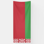 Patriottische vlag van Belarus Spandoek (Verticaal)