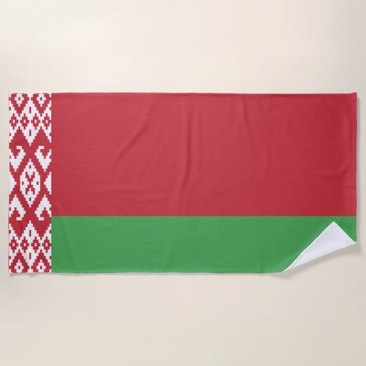 Patriottische vlag van Belarus Strandlaken (Voorkant)