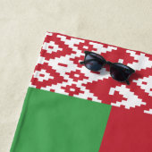 Patriottische vlag van Belarus Strandlaken (In situ)
