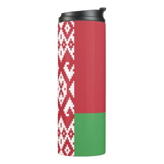 Patriottische vlag van Belarus Thermosbeker (Gedraaid links)