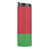 Patriottische vlag van Belarus Thermosbeker (Geroteerd rechts)