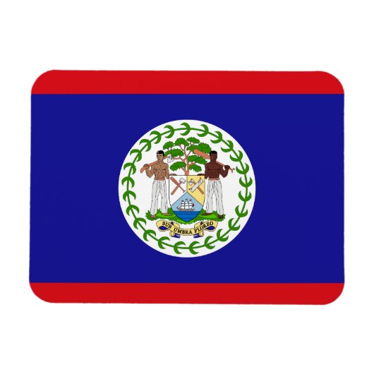 Patriottische vlag van Belize magneet (Horizontaal)