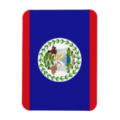 Patriottische vlag van Belize magneet (Verticaal)