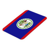 Patriottische vlag van Belize magneet (Linkerzijde)