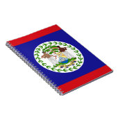 Patriottische vlag van Belize Notitieboek (Rechterzijde)