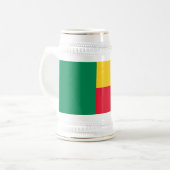 Patriottische vlag van Benin Bierpul (Voorkant links)