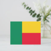 Patriottische vlag van Benin Briefkaart (Staand voorkant)
