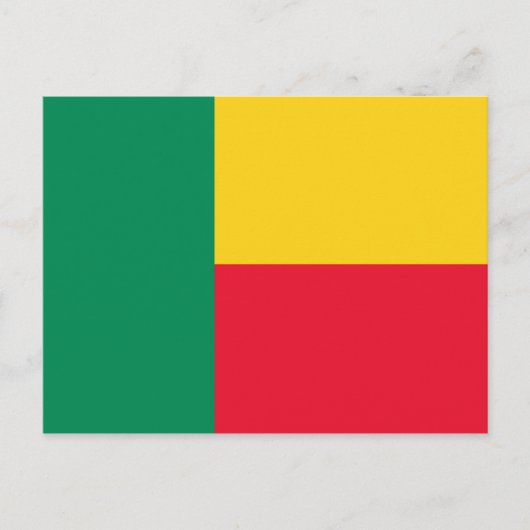 Patriottische vlag van Benin Briefkaart (Voorkant)