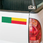 Patriottische vlag van Benin Bumpersticker (Op Truck)