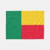 Patriottische vlag van Benin Fleece Deken (Voorkant (Horizontaal))
