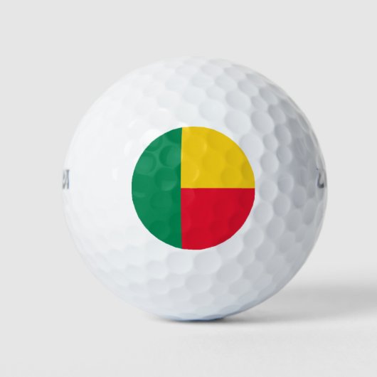 Patriottische vlag van Benin Golfballen (Voorkant)