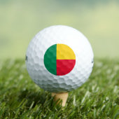 Patriottische vlag van Benin Golfballen (Insitu Shirt)