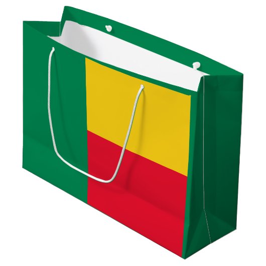 Patriottische vlag van Benin Groot Cadeauzakje (Voorkant Gekanteld)