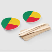 Patriottische vlag van Benin Handwaaier (Niet-gemonteerd)