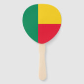 Patriottische vlag van Benin Handwaaier (Achterkant)