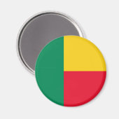 Patriottische vlag van Benin Magneet (Voorkant / Achterkant)