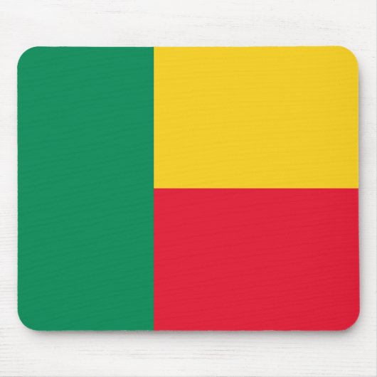 Patriottische vlag van Benin Muismat (Voorkant)