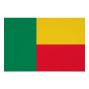 Patriottische vlag van Benin Perfect Poster