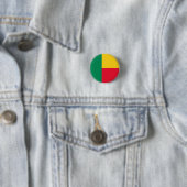 Patriottische vlag van Benin Ronde Button 3,2 Cm (In situ)