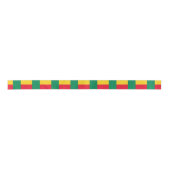 Patriottische vlag van Benin Satijnen Lint (Voorkant)