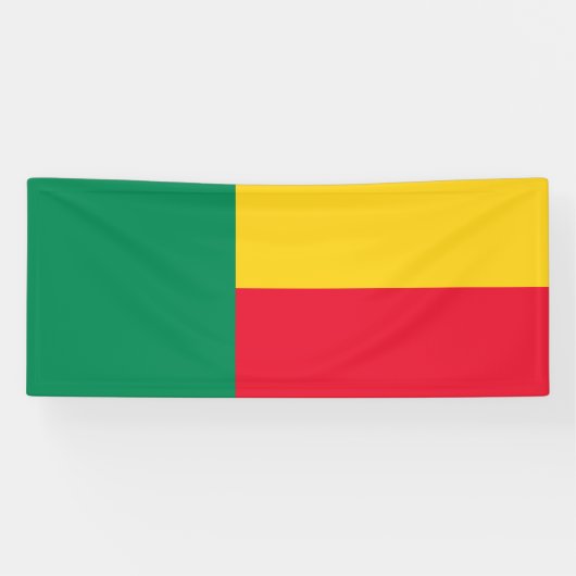 Patriottische vlag van Benin Spandoek (Horizontaal)