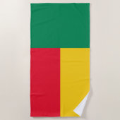 Patriottische vlag van Benin Strandlaken (Voorkant)
