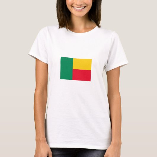 Patriottische vlag van Benin T-shirt (Voorkant)