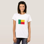 Patriottische vlag van Benin T-shirt (Voorkant volledig)