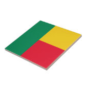 Patriottische vlag van Benin Tegeltje (Zijkant)