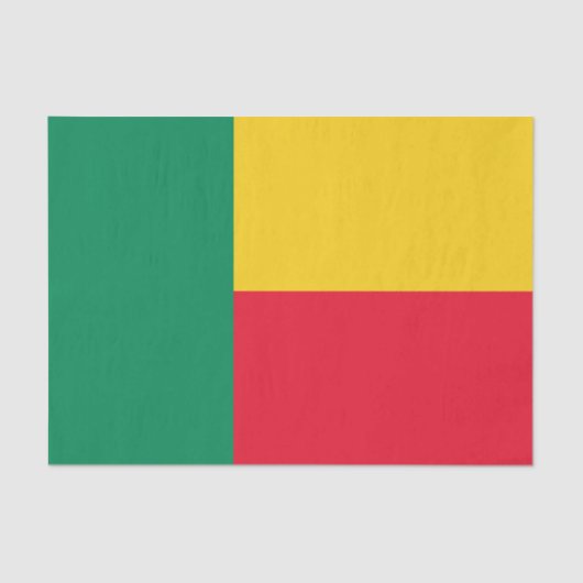 Patriottische Vlag van Benin Tissuepapier (Voorkant)